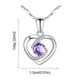 thumbnail image 2 of Jewelry VerPetridure able and new peach heart-shaped love pendant Necklace, 2 of 3