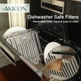 thumbnail image 5 of Akicon 30"/36" Range Hood Insert Stainless Steel 600CFM with 3 Speeds and Led Lights Cold Bright 30inch, 5 of 10