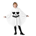 thumbnail image 3 of KHONTS Ghost Face Poncho for Toddler Kids Hooded Cloak Halloween Performance Clothes Spooky Capes 02-White L, 3 of 7