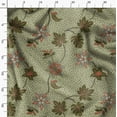 thumbnail image 3 of Soimoi Poly Canvas Green Fabric By the Yard - 56 Inch Wide -Dots & Floral Contemporary Material - Playful and Botanical Fusion for Various Uses Printed Fabric, 3 of 6
