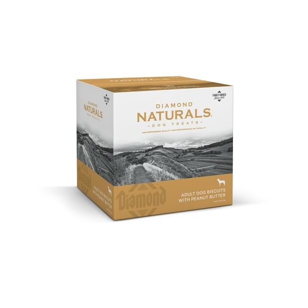 Diamond Naturals Adult Natural Biscuit Dog Treats with Peanut Butter
