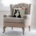 thumbnail image 5 of Set of 4 Cat Pillow Cases, Throw Cushion Cover Cotton Linen Pillowcase Home Decoration,45x45cm,Cat, 5 of 5