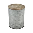 thumbnail image 2 of Elk Home Cannes 16-Inch Wide Round Wood and Metal Accent Table in Gray Finish, 2 of 5