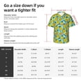 thumbnail image 4 of Picia Lemon1 Gentle Cotton Regular Fit Short Sleeve Casual Hawaiian Shirt for Men-X-Large, 4 of 9