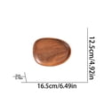thumbnail image 3 of Natural Wooden Serving Tray, Irregular Wood Food Platter, Solid Wood Snack Serving Plate, Handmade Wooden Dessert Tray, Multi-purpose Wooden Display Board, Tea Coffee Serving Dish for Home Use, 3 of 5
