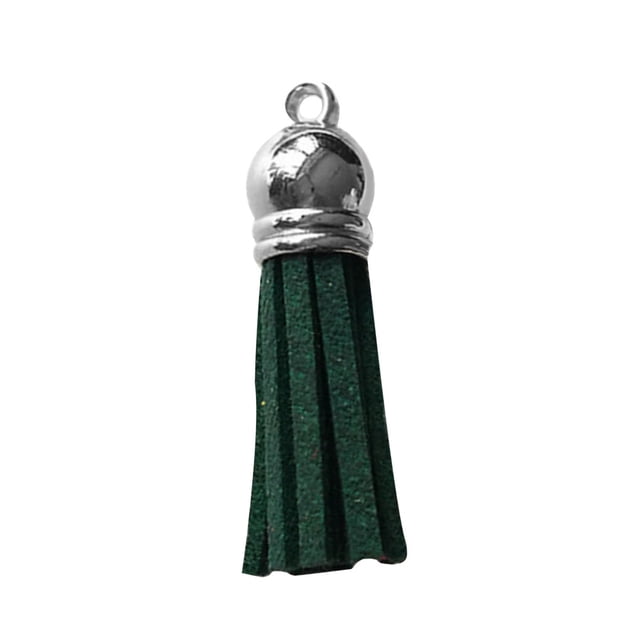 28 Pieces Keychain Charms Creative Delicate Keyring Pendant Tassels Simple Handbag Decor Tassel Craft Decoration DIY Accessory Army green