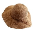 thumbnail image 2 of Christmas Summer Short Sleeve Beach Foldable Sun Hats for Women Yellow Hat Fisherman's Large Brim Folding Women's Sunblock, 2 of 3