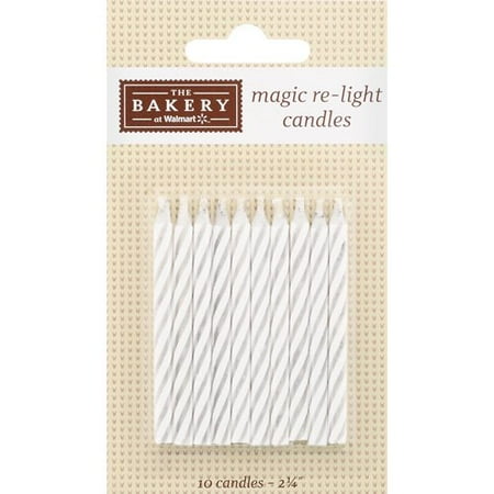 The Bakery At Walmart Magic Re-Light Candles, 10ct