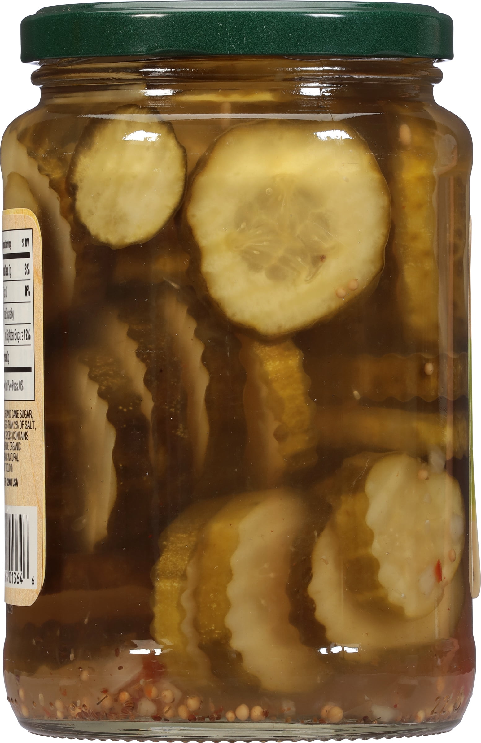 (3 pack) Woodstock Organic Sliced Sweet Bread and Butter Pickle Chips, 24 Fl oz Jar