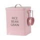 thumbnail image 1 of Cubo De Almacenamiento De Harina Y Cuchara Medidora Cubo De Arroz Para Frijoles Cereal Pink Sunnimix bote de arroz, 1 of 8