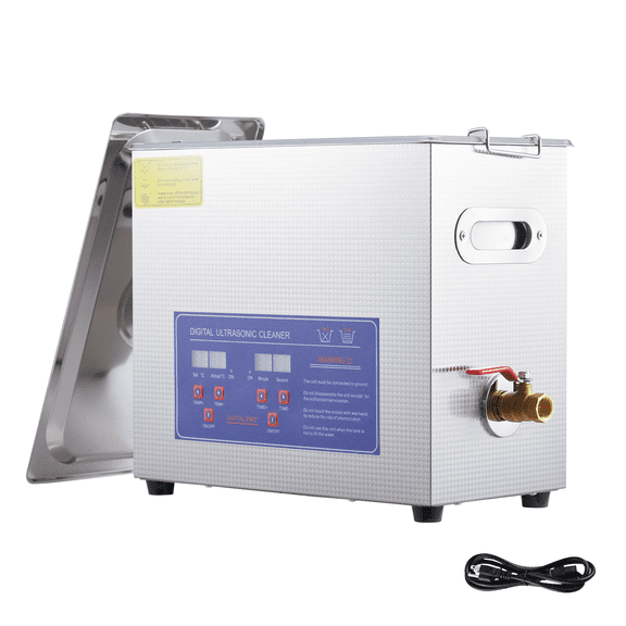 Commercial Ultrasonic Cleaner with Heater Digital Timer - Professional Cleaning Machine for USA Stainless Steel