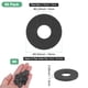 thumbnail image 3 of Uxcell 60-Pack M6 Arandelas Planas de Nylon 6mm ID 16mm OD 1.5mm Grosor Espaciador de Sellado Junta Anillo Negro, 3 of 6