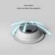 thumbnail image 2 of Bewildely 5 uds Downlight brillante duradero agujero luz lámpara de techo equipo de iluminación interior protección de ojos vitrina para sala de estar Iluminación y accesorios Blanco Bewildely HA074304-01, 2 of 6