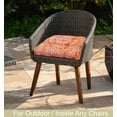 thumbnail image 3 of Indoor/Outdoor Chair Seat Cushion, Tufted, Weather, and Fade Resistant, 19" x 19" with Ties for Patio, Dining, Office Chairs, 3 of 4