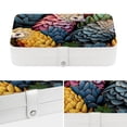 thumbnail image 4 of Pangolin Travel Jewelry Organizer Storage Box Bracelet Holder, PU Leather with Removable Compartment, Portable, 4 of 6
