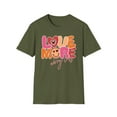 thumbnail image 2 of Love More Worry Less, Gildan Unisex Softstyle T-Shirt, Graphic Tee, S-3XL, 2 of 5