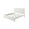 thumbnail image 2 of Camaflexi Hampton Solid Wood Queen Size Bed, Queen Bed Frame with Headboard, Coastal White Finish, 2 of 9