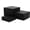 Black, variant on Metal Display Stands for Buffet Table - Black & White Cake Risers, Cupcake Stand for Wedding, Party, Catering Supplies, Elegant Risers for Display
