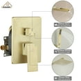 thumbnail image 6 of CASAINC 10" Wall Mounted Square Shower System with Handheld Shower and Tub Spout, Brushed Gold, 6 of 10