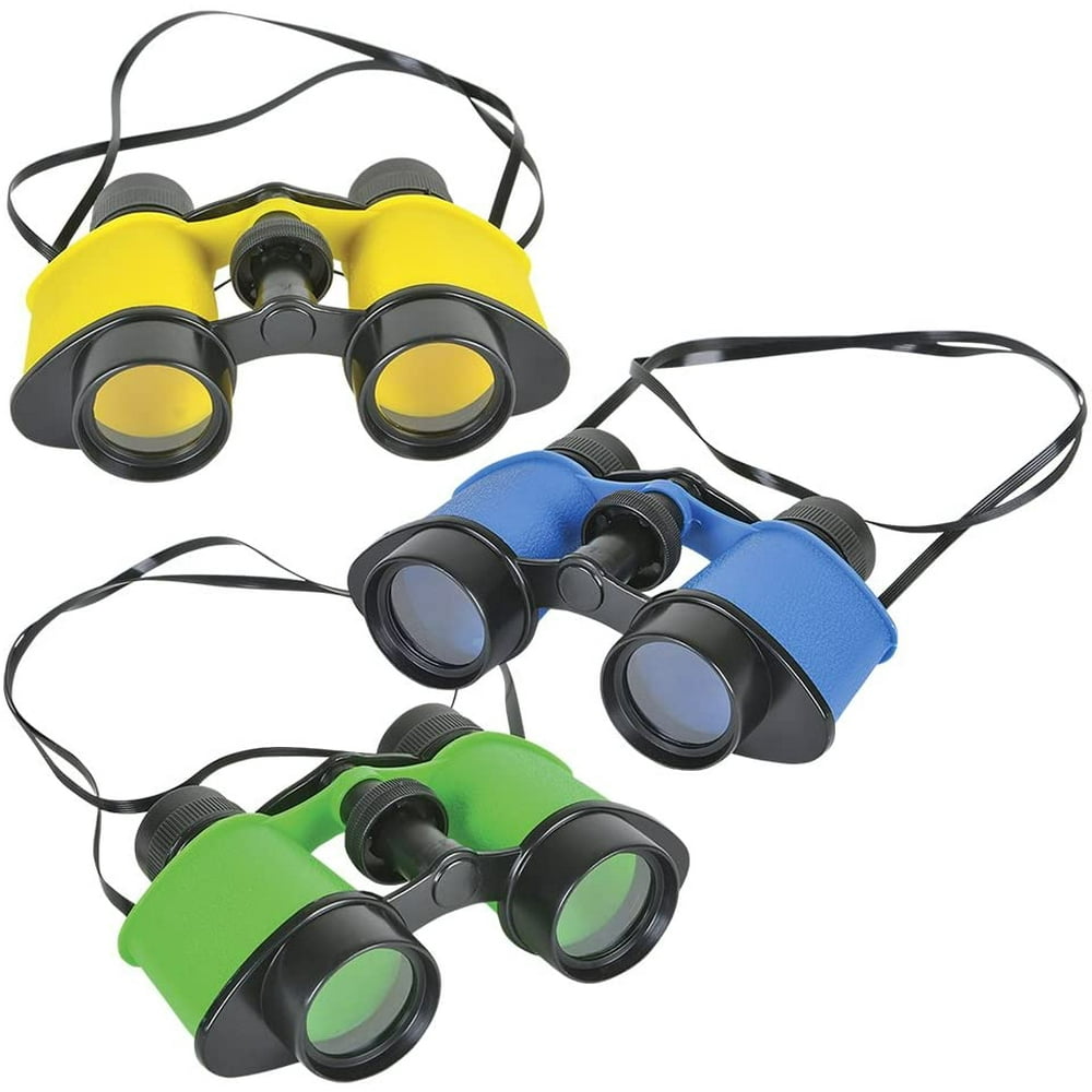Binoculars for Kids with Neck String 3.5" x 5" Pack of 12 Party Pack Toy Binoculars Favors, and