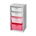 thumbnail image 4 of Your Zone Kids Sliding Bin Organizer with 4 Storage Bins, Pink, 4 of 4