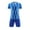 Blue, variant on HAOTAGS Sport Short Set for Teen Boys, 2 Piece Soccer Training Uniform Crewneck T-Shirt and Shorts Outfit Blue