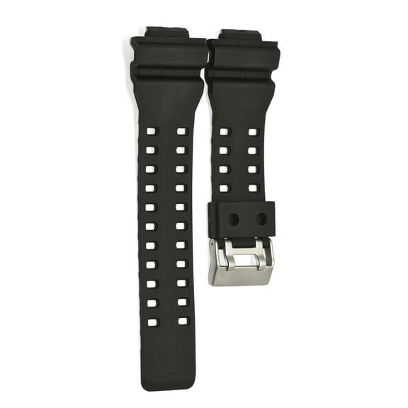 16MM BLACK RUBBER WATCH BAND FITS CASIO GSHOCK GA-300 GA-120 GW-8900 GA-120