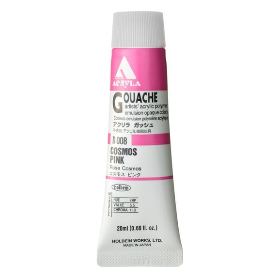Holbein Acryla Gouache, 20ml, Cosmos Pink