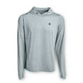 thumbnail image 6 of SCALES Men's Iconic Hooded Long Sleeve Active Performance Shirt Grey Heather, Small Hoodie, 6 of 9