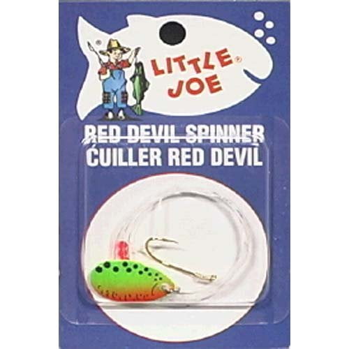 Little Joe Red Devil Single Hook Spinner 3 Indiana Fishing Lure Spinner
