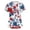 #01 Red, variant on 250 Anniversary Usa Scrub Tops for Women Usa Flag Print 1776-2026 Patriotic Star V Neck Tshirt Short Sleeve Relaxed Fit Quick Dry Nursing Uniforms with Pockets, #01 Light Blue, 3XL
