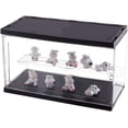thumbnail image 2 of Acrylic Display Case for Collectibles Display Case Acrylic Display Rack Case Organizer with 2 Tier Dustproof Storage Display Box, 2 of 6