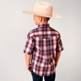 thumbnail image 2 of Roper Boys Short Sleeve Button Independence Plaid Western Shirt, 2 of 2