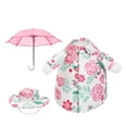 thumbnail image 2 of Porch Goose 23 inch, Spring Porch Goose Outfit, Pink Blooms, Shirt, Wide Brim Hat, Mini Umbrella, 3 Set, Easter Front Porch decor, Outdoor Porch decor, Spring Outdoor decor,, 2 of 7