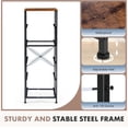 thumbnail image 4 of Nightstand with 5 Drawers, Vertical Storage Tower with Sturdy Steel Frame and Wood Top, Removable Fabric Bin Organizer for Bedroom Closet Entryway Dorm, Brown, 4 of 7