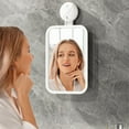 thumbnail image 4 of BiFandian Wall Mounted Shower Mirror with Suction Cup, Locker Mirror Cosmetic Mirror Bath Mirror Vanity Mirror Makeup Mirror for Wall, Easy to Install and Remove, 4 of 6