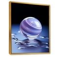thumbnail image 2 of Designart "Cosmic Harmony Of The Periwinkle Pluto" Our Solar System Floater Framed Canvas Prints, 2 of 5