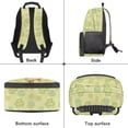 thumbnail image 6 of Yuyamidu Green Leaves Backpacks for Kids 8-10 Cute Capybara School Bag Pretty Primary School Bookbag Lightweight Children Backpacks for School 17 Inch Book Bag, 6 of 7