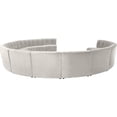 thumbnail image 4 of Meridian Furniture Sectionnel Modulaire 13 Pcs en Velours Crème Limitless, 4 of 7