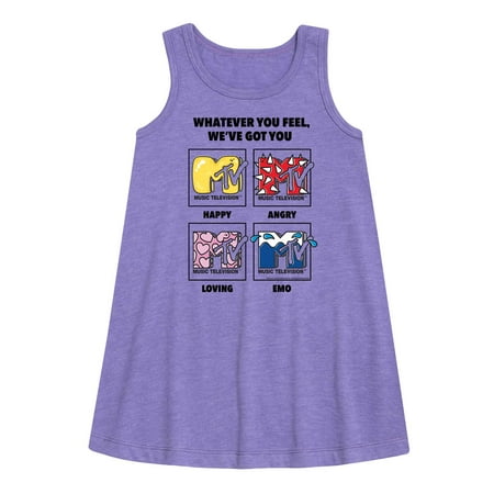 

MTV Logo - Whatever You Feel We ve Got You - Toddler and Youth Girls A-line Dress