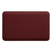 GelPro Designer Comfort Grasscloth Crimson Ergo-Foam Anti-Fatigue Kitchen Floor Mat, 20"x32"