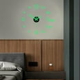 thumbnail image 3 of ziyahi Modern 3D Luminous Wall Clock Stickers DIY Silent Decorative Clock 40cm, 3 of 9