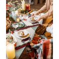 thumbnail image 3 of Merry Christmas Placemats Set of 6 Buffalo Check Plaid Truck Tree Xmas Snowflake Heat Insulation Washable Place Mats, Rustic Non-Slip Table Mats for Dining Table Party Kitchen Decor,13x19 Inch, 3 of 4