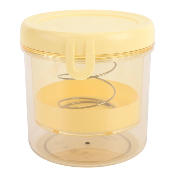 Yajisi Greek Yogurt Strainer with Lid, Fine Mesh Refrigerator Yogurt Filter for Homemade Thick Greek Yogurt, Yellow, 6.30 x 5.91 x 5.91 Inches