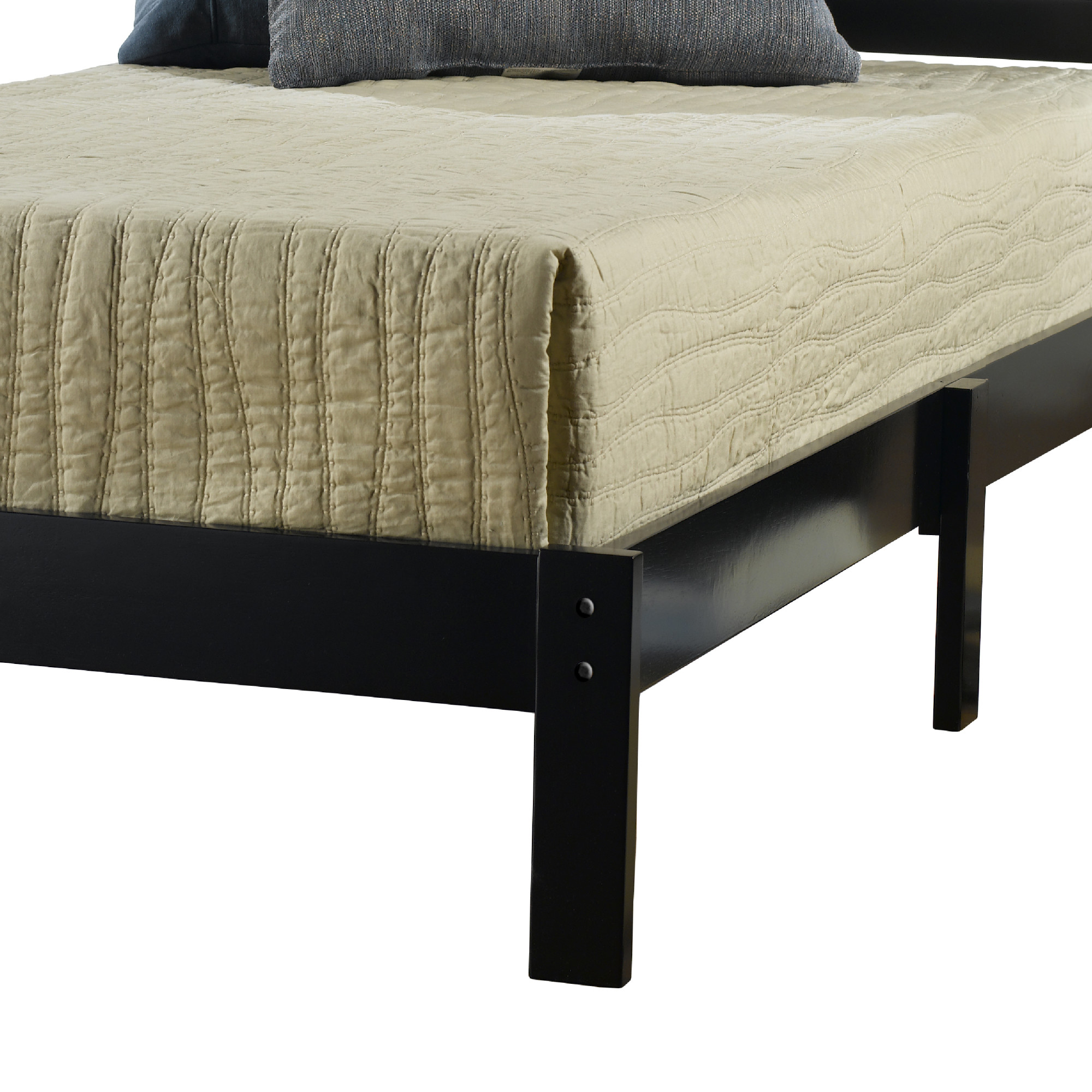 Hillsdale Furniture Aiden Low Profile Ladder Back Wood Platform Twin Bed, Black - image 4 of 6