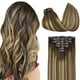 thumbnail image 1 of Extensiones de cabello con clip, cabello humano real, extensiones de cabello humano Remy con clip para mujeres, cabell, 1 of 5