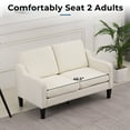 VINGLI 53" Small Loveseat for Small Space,Midcentury Modern Love Seat