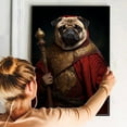 thumbnail image 4 of Pug Pets Portrait Painting of Dog Renaissance Style on Canvas Royal Pet Portrait from Photo, Wall Art Print for Home Decor, Modern Wall Decoration, 4 of 5