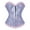 Blue, variant on Corset Top Bustiers for Women Lace Up Ovebust Victorian Corset Plus Size Vintage Corsets Blue 6XL