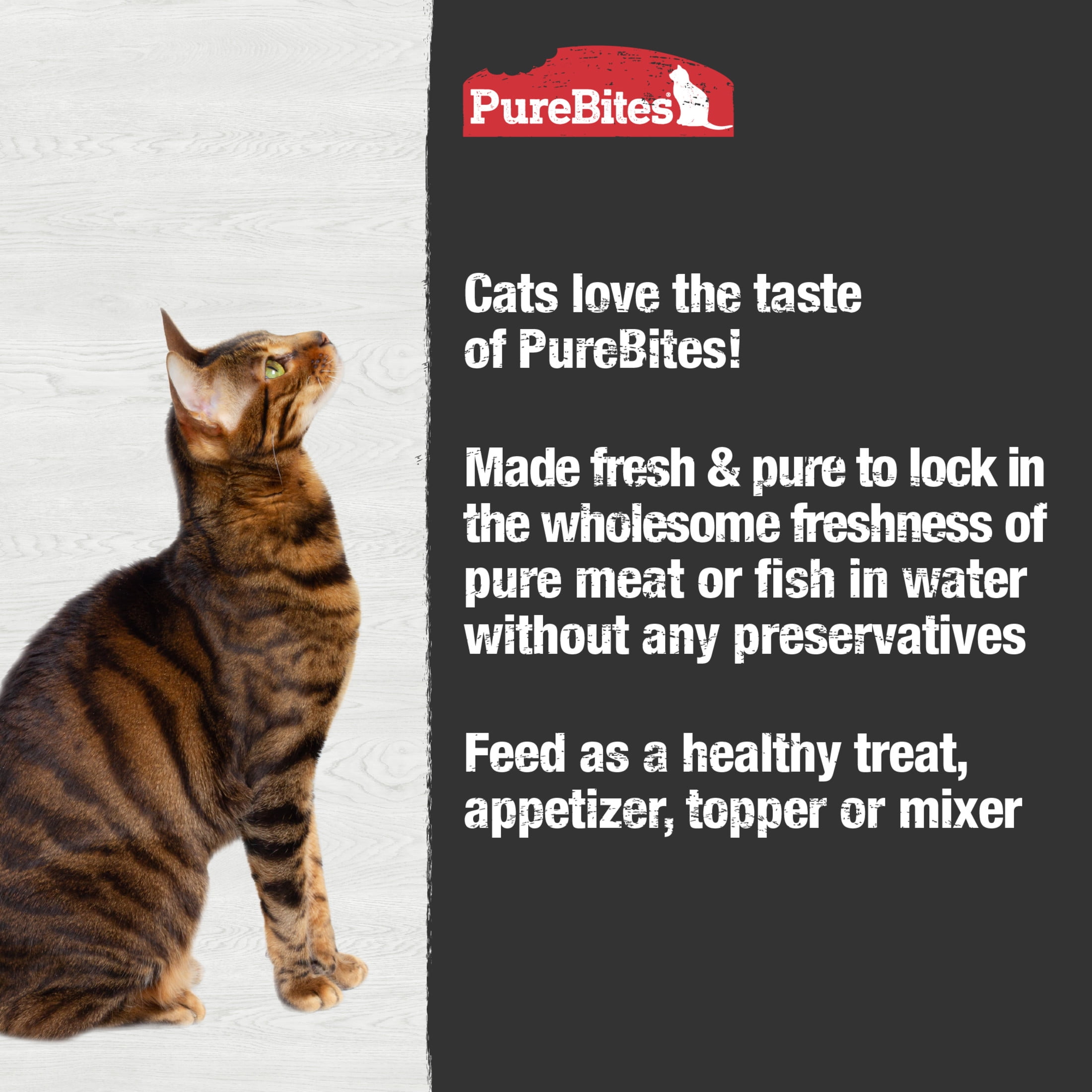 PureBites Chicken Mixers for Cats, Only 2 Ingredients,  Case of 12